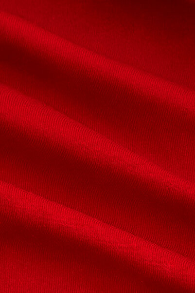 MYCPARL New Year Special Red Draped Square Collar Spanish Sleeve Spring Autumn Blouse