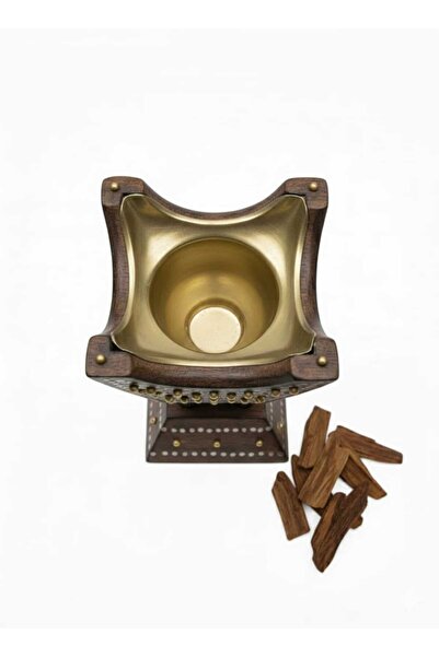 VENDIX Bakhour Burner Traditional Arabic Mabkhara Decorative wooden Incense Burner