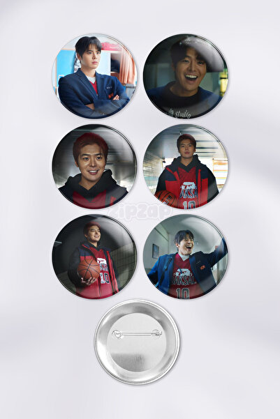 ZipZap مجموعة شارات زينة للحقائب من فئة الأبطال الضعفاء (بارك هو-مين (باكو) (رييون)) (6 قطع)