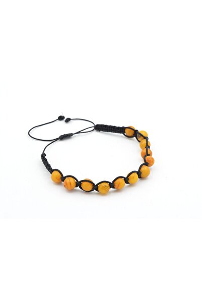 Murty99 سوار مكرامية معتمد من الأصليين مصنوع من العنبر البرتقالي الحقيقي