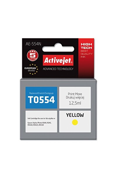 ActiveJet Compatible cartridge T0554 Yellow for Epson C13T055140, Premium Act...