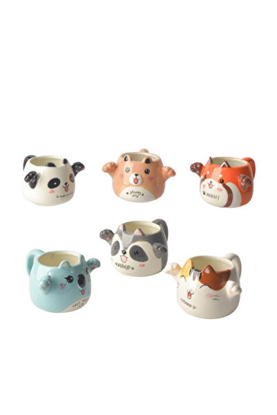 Tohana 3D Hugging Animal Figured Ceramic Mug