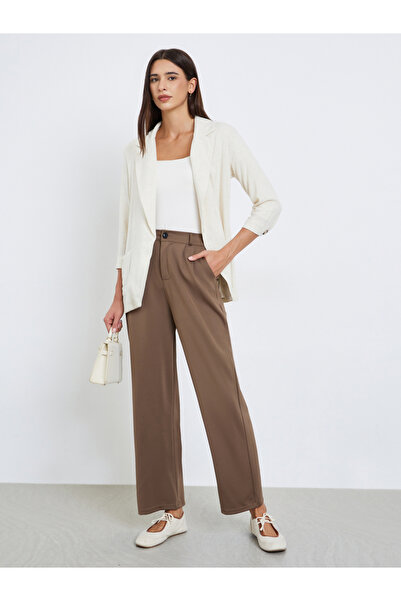 Take Two By Styli Solid Lapel Pocket Detail 3/4 Sleeve Blazer