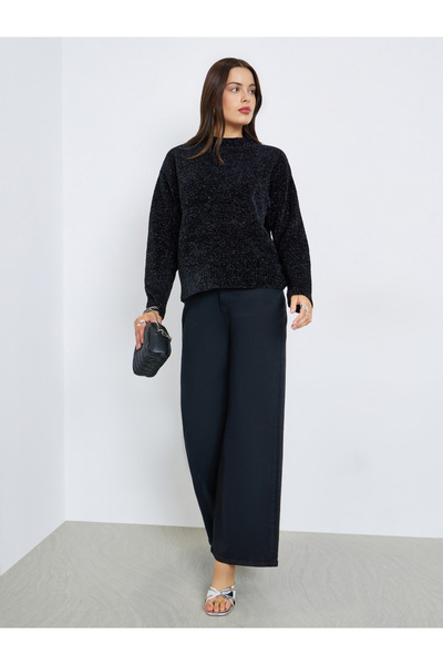 Styli Regular Fit Regular Length Lurex Yarn Sweater