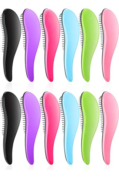 AMYTIS GARDEN فرشاة فك تشابك الشعر Amitis Garden، 12 قطعة، للشعر المجعد والكث...