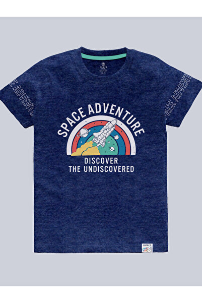 CODEZ By Styli Kids Blue Space Adventure Graphic T-Shirt