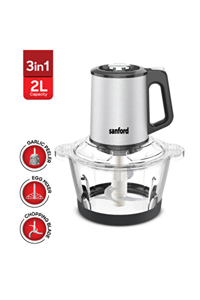 Sanford Food Chopper & Garlic Peeler 500W , 2 Liters