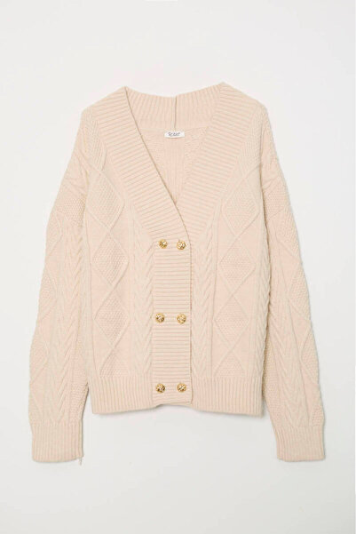 Robin Double metal button detailed knit cardigan