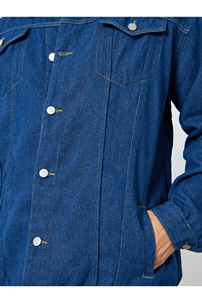 Styli Men Oversized Denim Jacket with Pockets