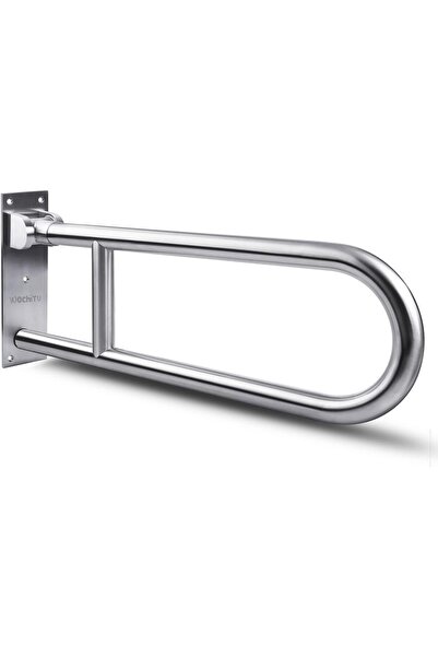 unkown 23.6-inch Stainless Steel Toilet Grab Bar — Foldable Support Handle for Elderly & Disabled