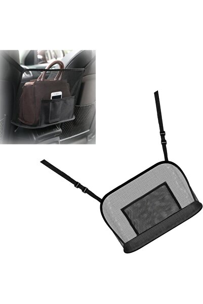 Duomama حامل ومنظم حقائب اليد للسيارة (أسود) - جيب شبكي عالمي، مناسب للحيوانا...