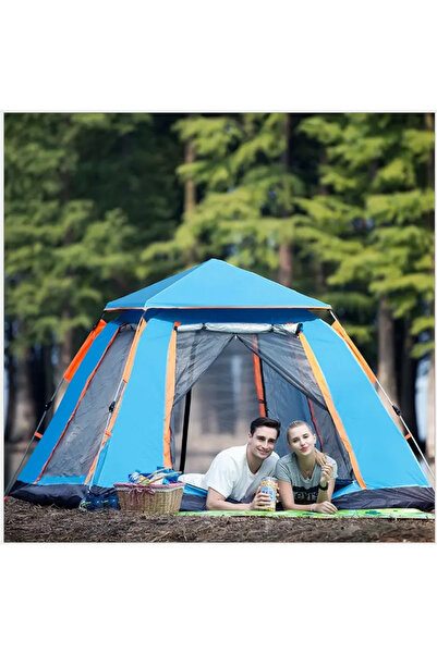 Generic Large Camping Tent 4-5 Person Weatherproof Family Tent 210x210x135cm