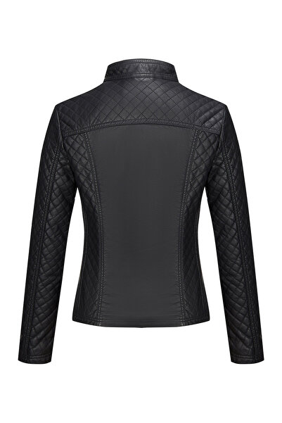 Take Two By Styli Black Quilted Look Padded Jacket