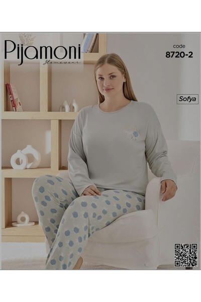 Pijamoni KADIN PİJAMA TAKIMI SOFYA PENYE BATTAL