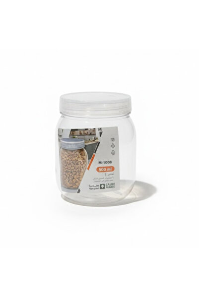 genernic 500ml plastic jar with transparent lid