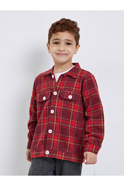 Styli Plaid Flannel Double Pocket Shirt