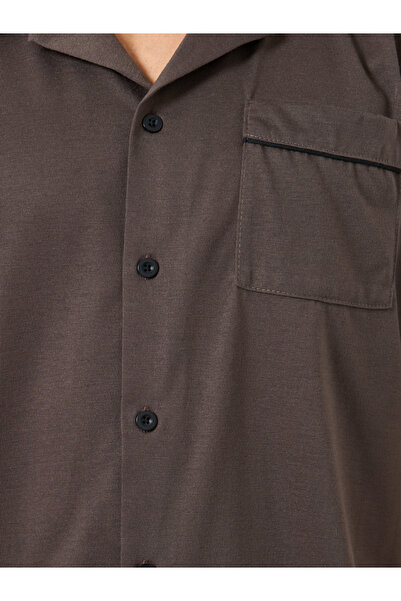 Styli Men Relaxed Fit Solid Shirt and Shorts Set