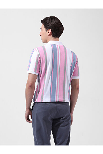 The Indian Garage Co By Styli Men Regular Fit Striped Polo