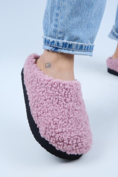 Manijero (Orlina) Women's Tedy Sabo Platform Pink Slippers