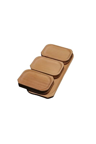 ArtKer wooden platter set, 7 pieces, small variant