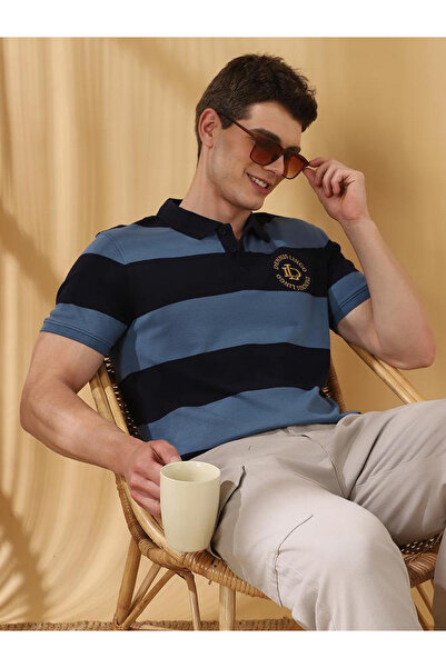 Dennis Lingo By Styli Men Striped Regular Fit Polo