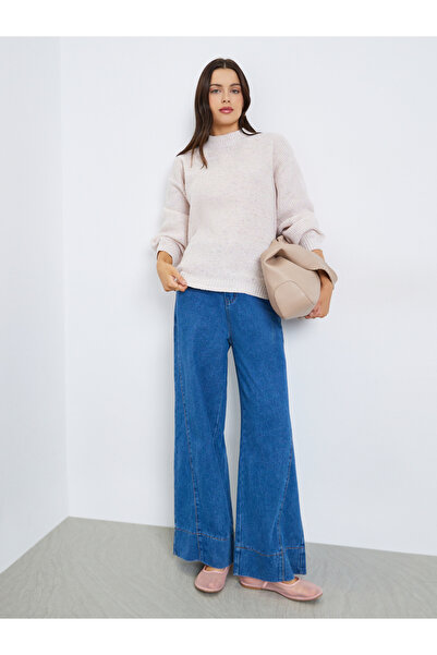 Styli Regular Fit Chunky Knit Mixed Yarn Sweater