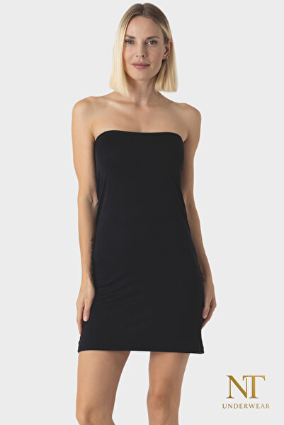 NT Underwear Bambu İçlik Kısa Straplez, Mini Elbise Astarı- Kombinezyon - Jupon