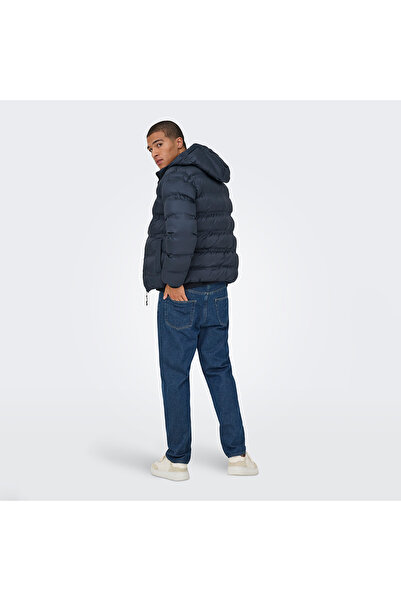 Only & Sons Only&Sons Union Seamless Life Puffer Чоловічий синій куртка з капюшоном