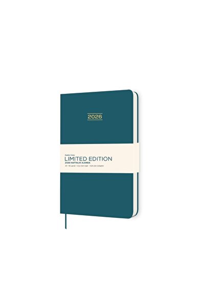 GENC DIJITAL BASKI 2026-A5 Hardcover Limited Edition Weekly Planner - Green