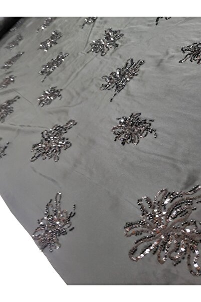 METERİAL Black Sequin Evening Dress Fabric – Sparkling Stylish Design Fabric,...