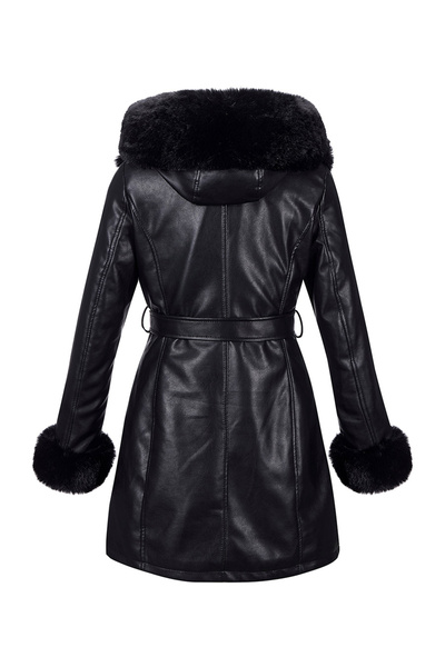 Take Two By Styli Faux Fur Tim Belted Warm Lining Coat
