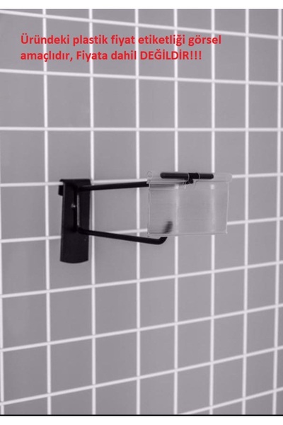 RafBurada 100 Adet Etiketli Tel Pano Kancası (ETİKETLİK HARİÇ) - Aksesuar Kancası 30 cm