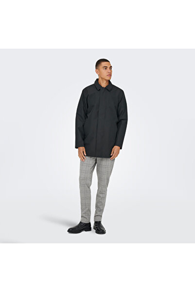 Only & Sons Only&Sons Hall Coat Men's Black Classic Collar Coat
