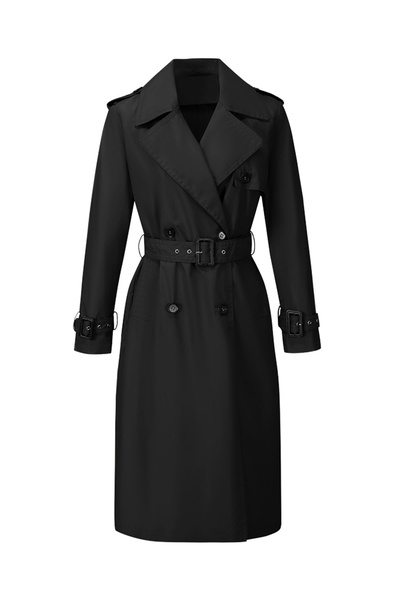 Take Two By Styli Women Solid Belted Button Front Jacket
