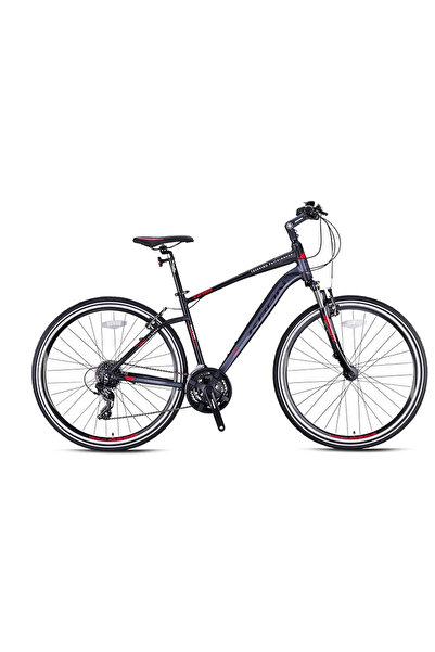 Kron TX 150 HD 28 JANT 24 VİTES 18cm KADRO SİYAH-KIRMIZI BİSİKLET