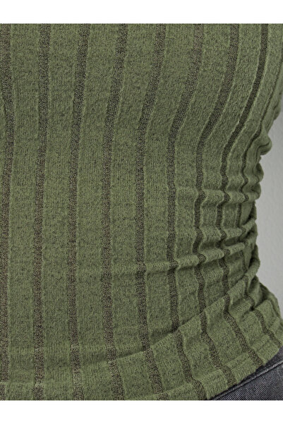 Take Two By Styli Solid V-Neck Long Sleeve Ribbed Top