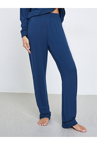 Styli Modal Piped Buttoned Shirt and Pyjama Set