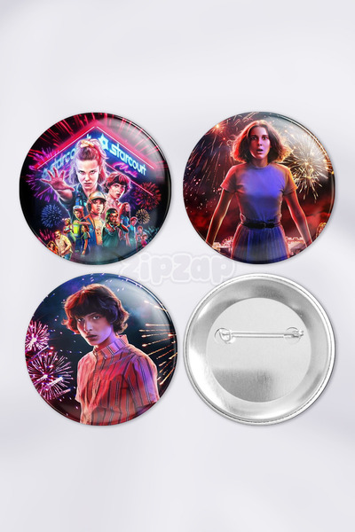 ZipZap مجموعة شارات زينة للحقائب من سلسلة 'سترينجر ثينجز' رقم 2 (3 قطع)