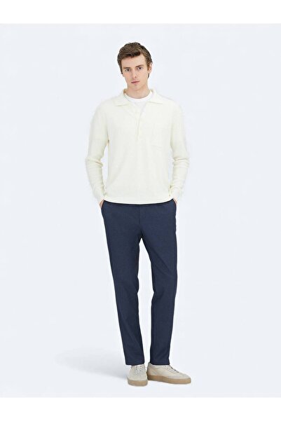 Kip Ecru Polo Neck Thessaloniki Cotton Blend Knitwear Sweater