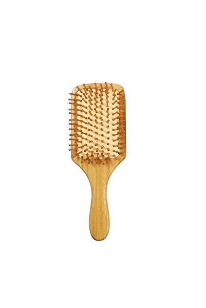 BLOOMING TIME Bamboo Paddle Massage Hair Brush Wood