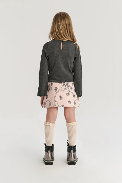 Tyess Girls Anthracite Blouse