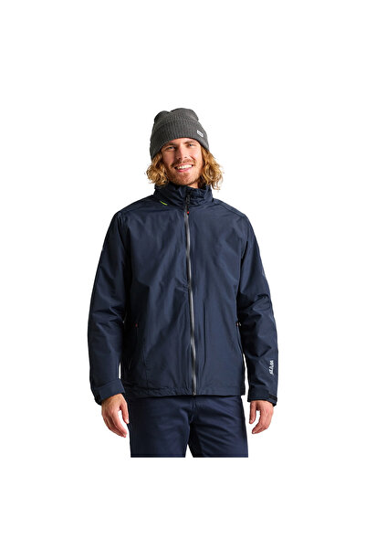 Slam سترة رجالية دافئة بغطاء للرأس باللون الأزرق للرجال A101007S00