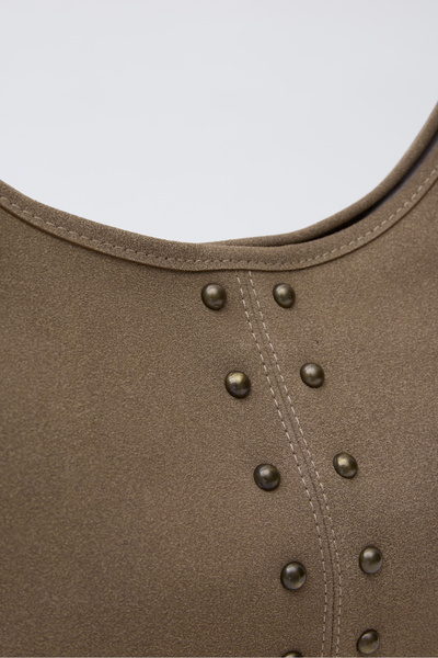 GUONN Valenta Suede Hand and Shoulder Bag