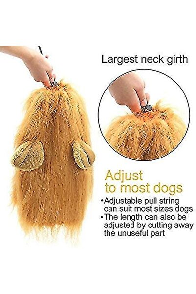 OEM Benobby kids Lion Mane Costume For Dog, Wig For Large Pet Festival Party Fancy Hair