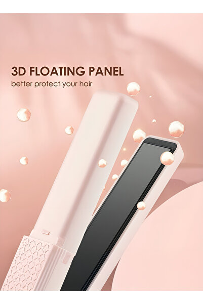 Generic LSM-637 Cordless Ceramic Hair Straightener – Compact Design, USB Rechargeable