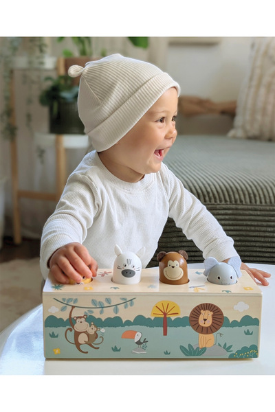 Small Foot Safari Push-Button Animal Sound Toy