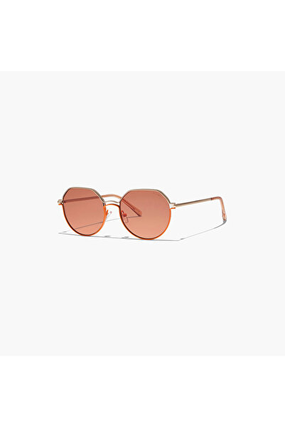 BlackOut Women Orange Lens 56 mm Round Sunglasses | BLA-000268-2908