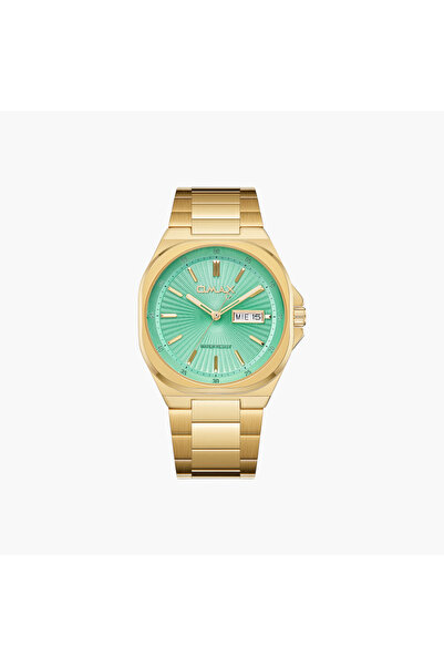 Omax Gold Tone Men's Analog Watch