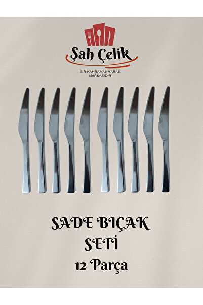 şahçelik Sade Model 12'lı Bıçak Seti