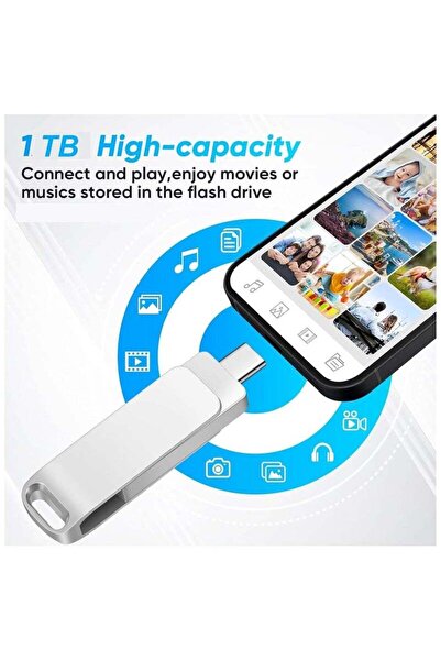 Generic 2TB USB 3.0 Dual USB-C/USB-A Thumb Drive